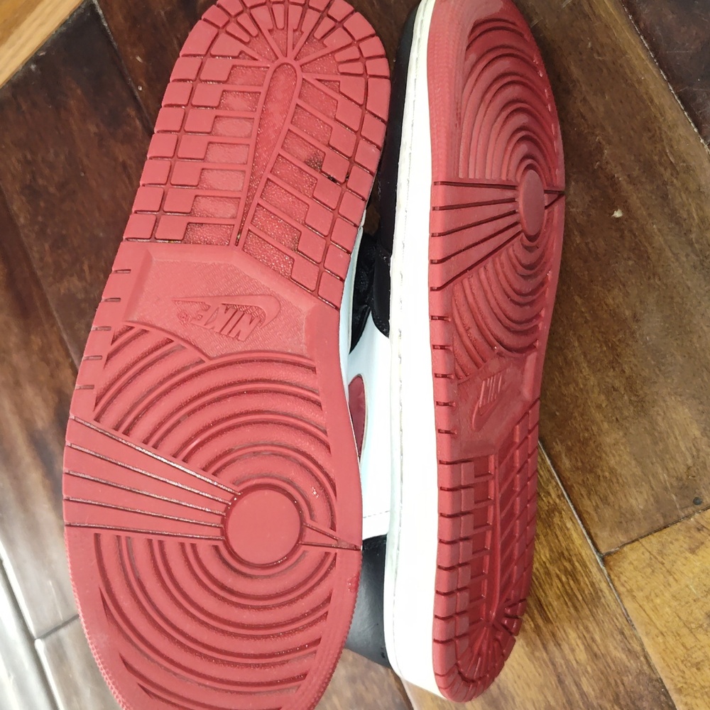Jordan Black and Red Athletic Sneakers - Picture 5 of 6